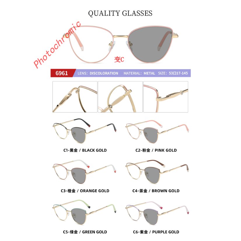 Photochromic optical frame 6961