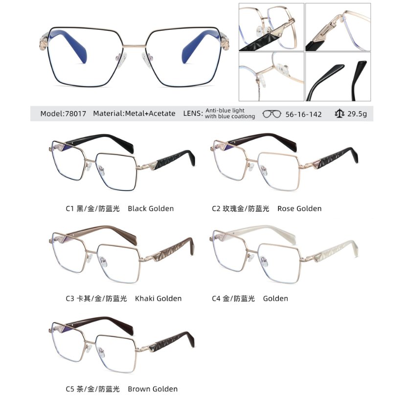 Acetate optical frame 78017