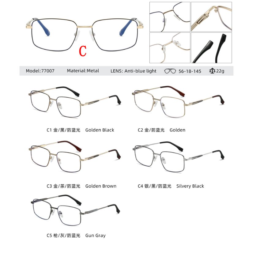 Metal optical for man 77007