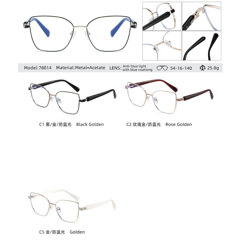 Acetate optical frame 78014