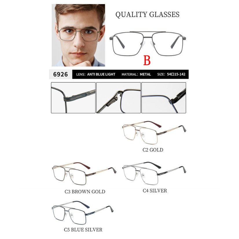 Metal optical for man 6926