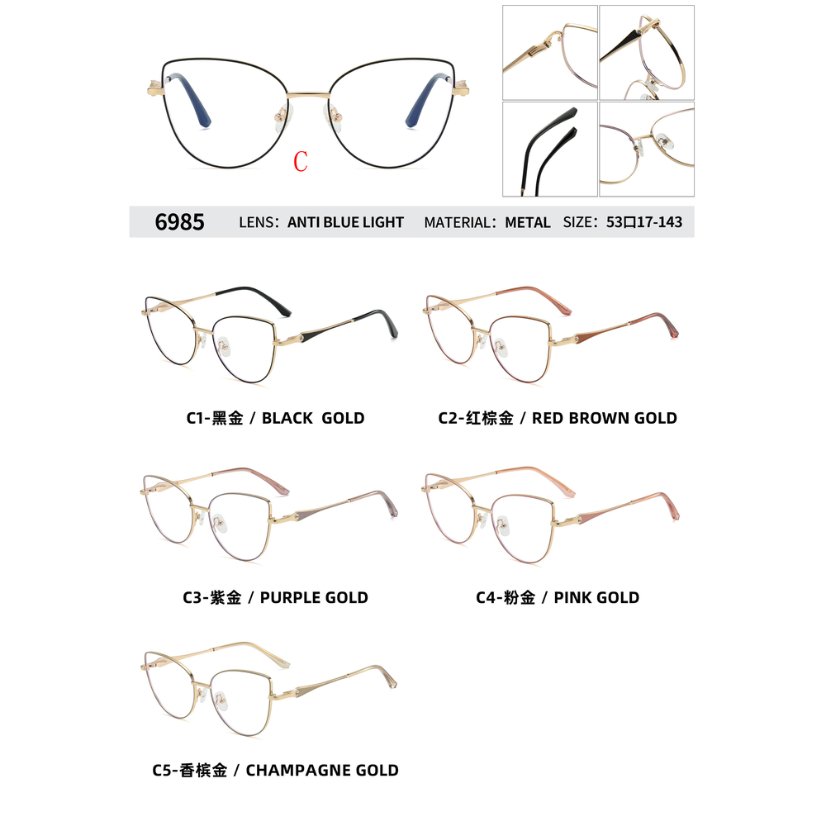 Metal optical for lady 6985