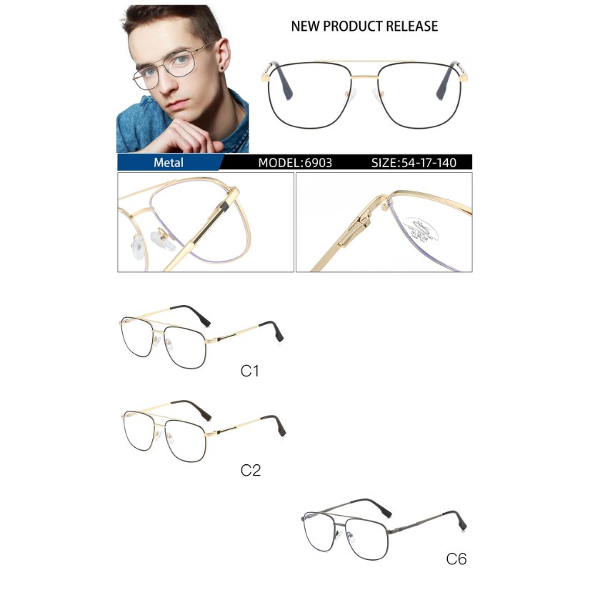 Metal optical for man 6903