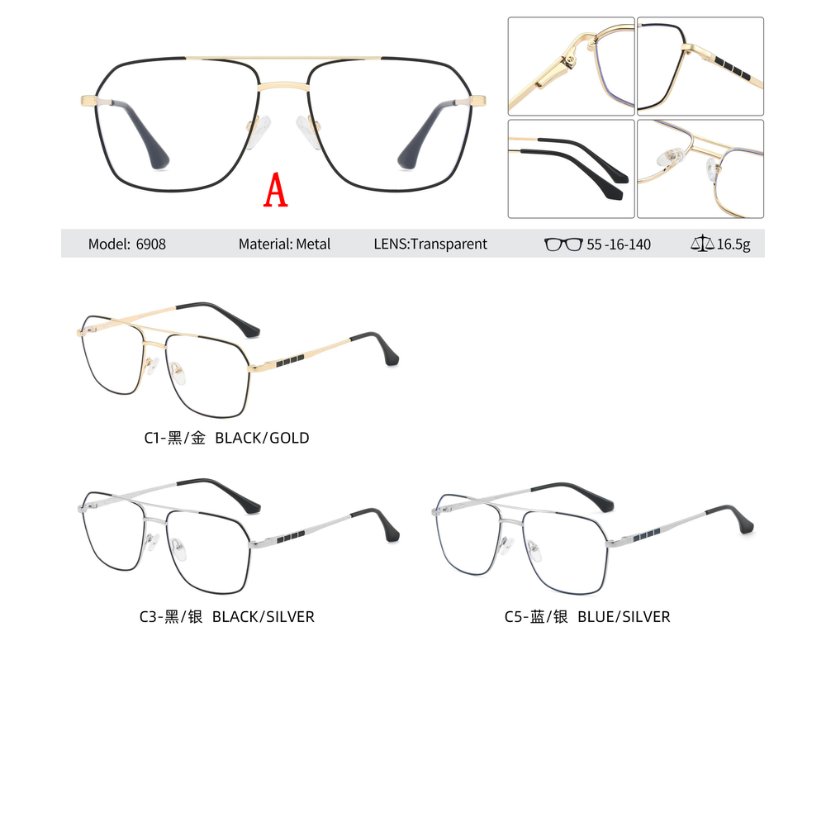 Metal optical for man 6908