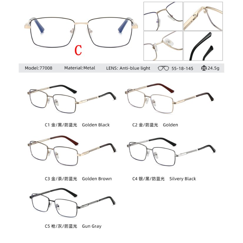 Metal optical for man 77008