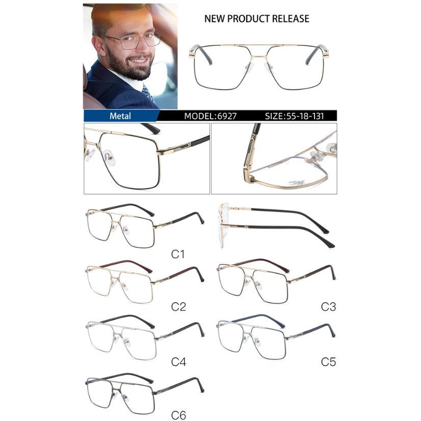 Metal optical for man 6927