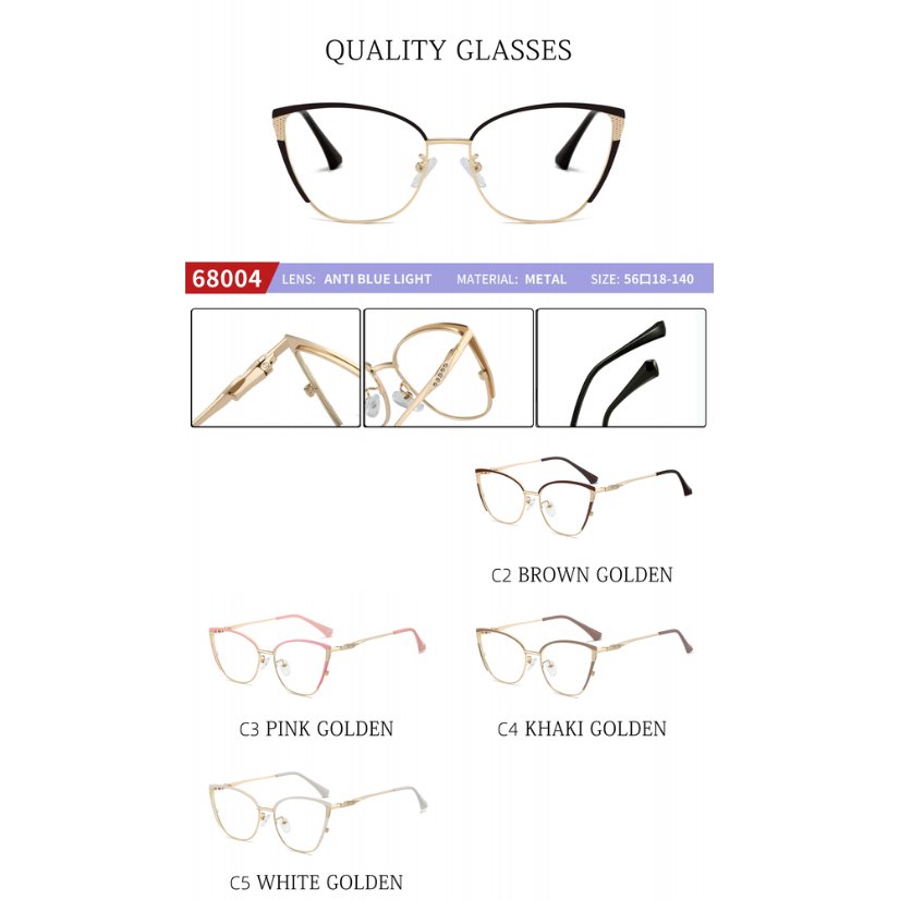 Metal optical for lady 68004