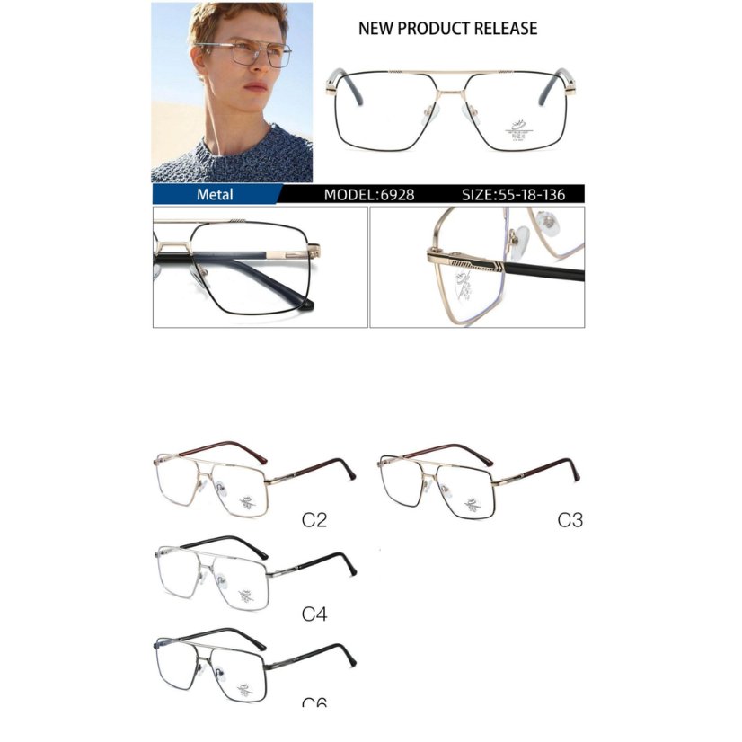 Metal optical for man 6928