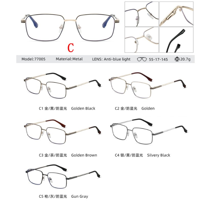 Metal optical for man 77005