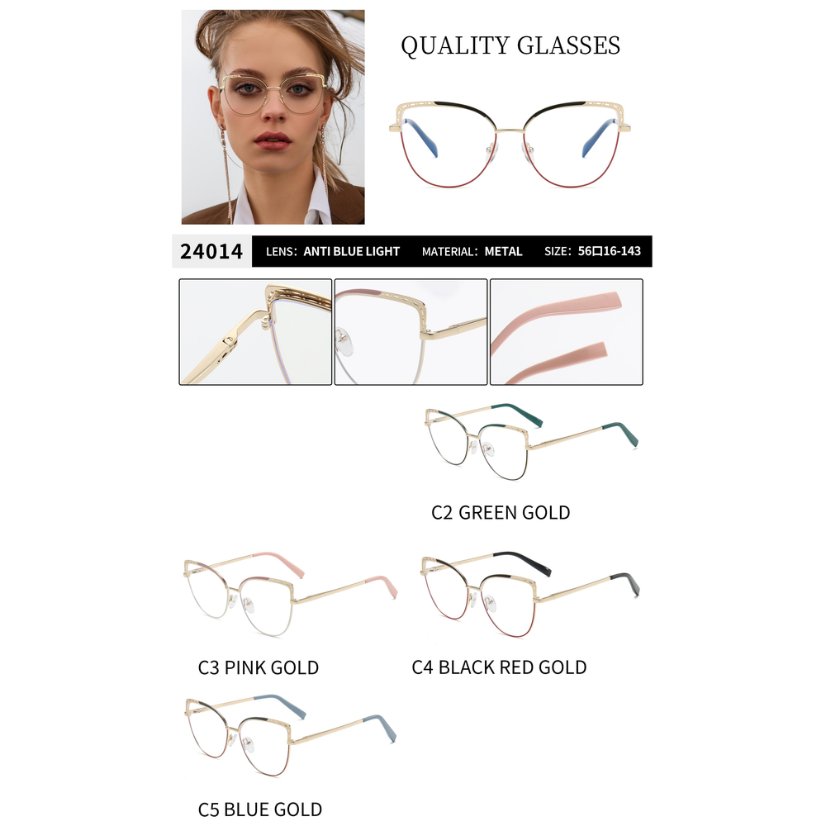 Metal optical for lady 24014
