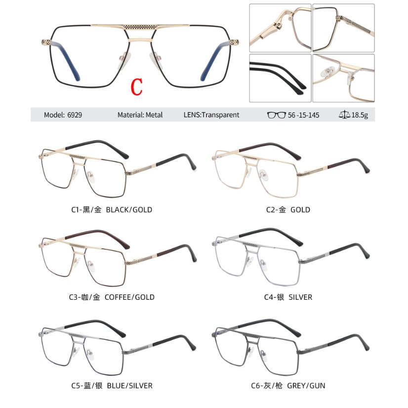 Metal optical for man 6929