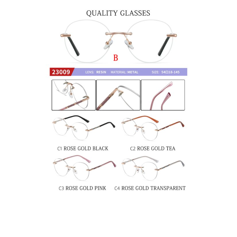 Rimless optical frame 23009