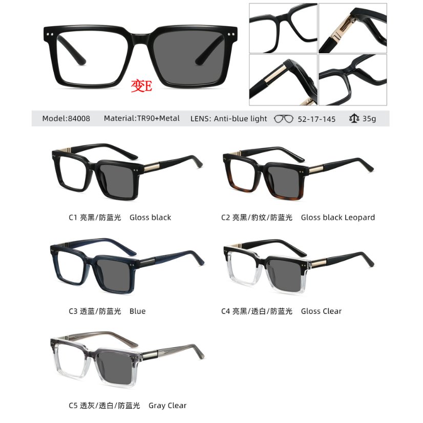 Photochromic optical frame 84008