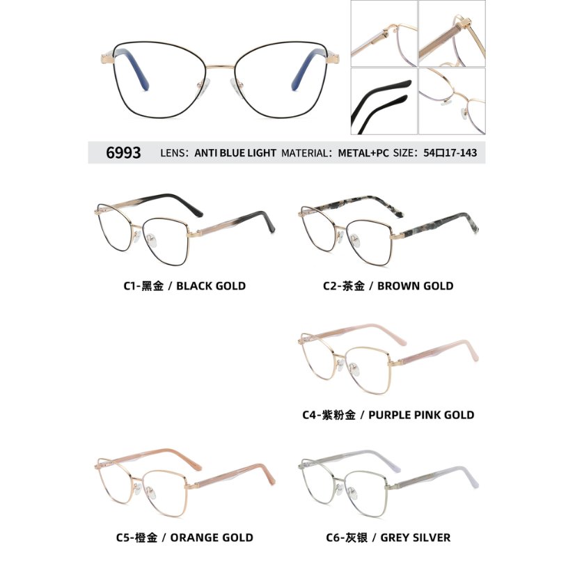 Metal optical for lady 6993