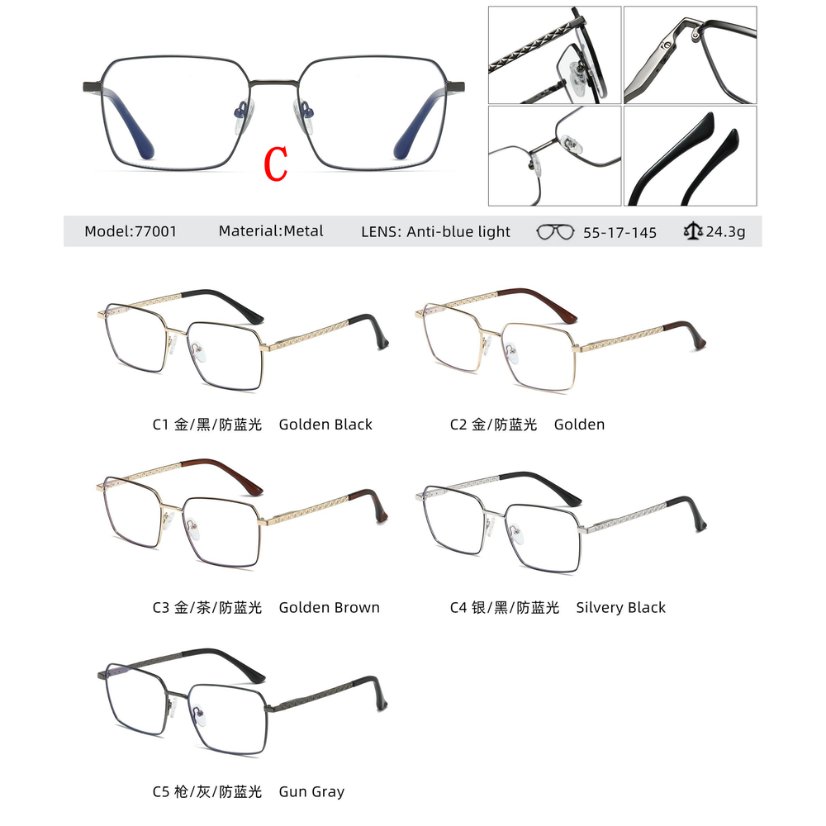 Metal optical for man 77001