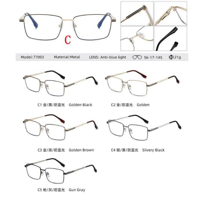 Metal optical for man 77003