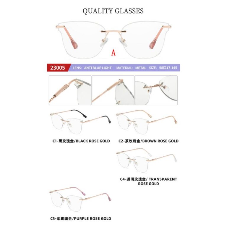 Rimless optical frame 23005