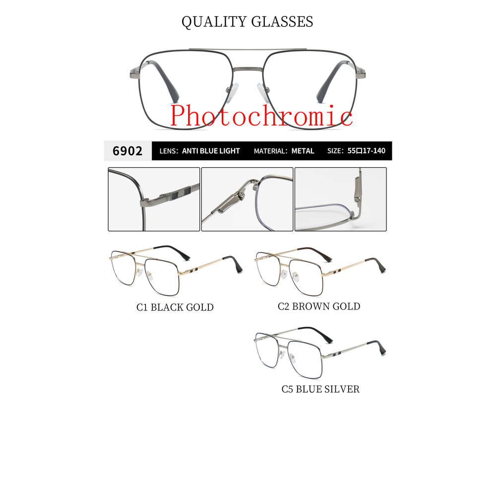 Metal optical for man 6902