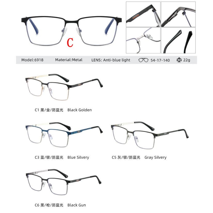 Metal optical for man 6918