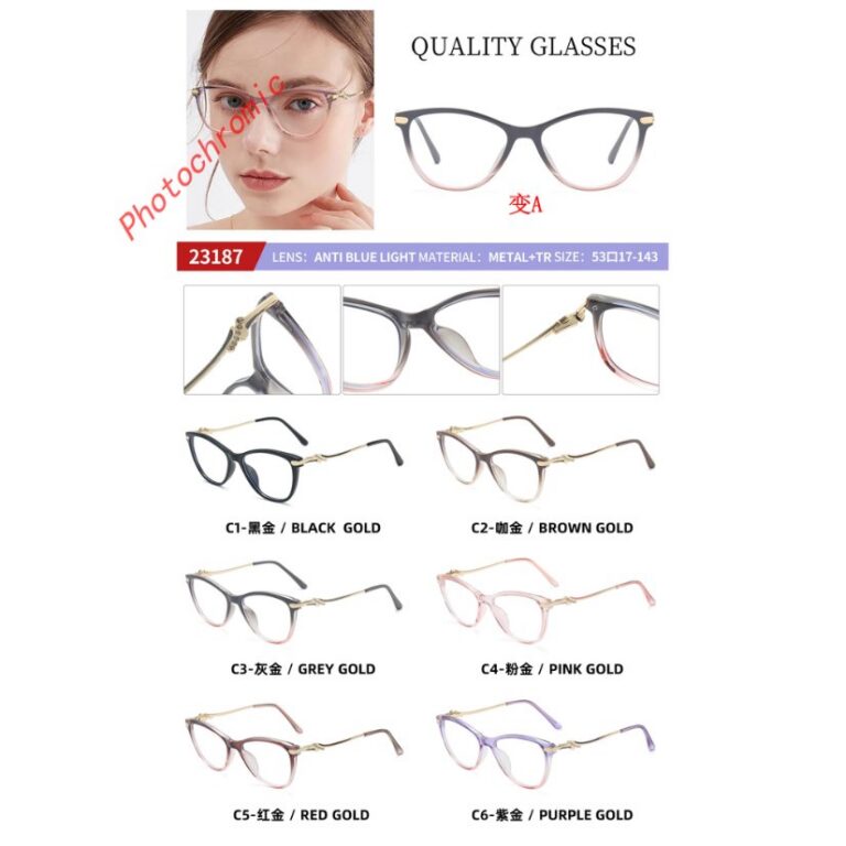 Photochromic optical frame 23187