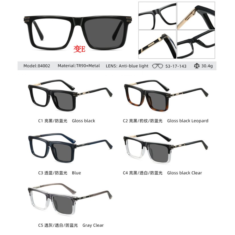 Photochromic optical frame 84002