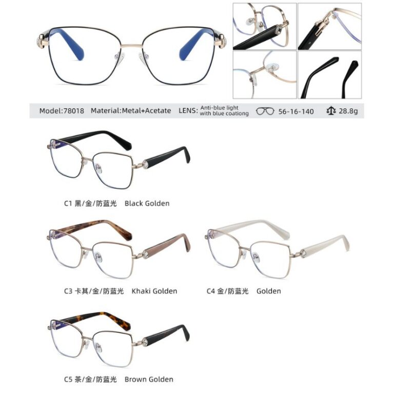 Acetate optical frame 78018