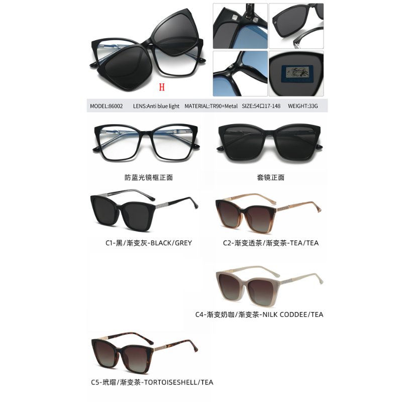 clip on galsses 86002