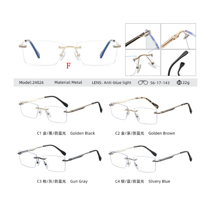 Rimless optical frame 24026