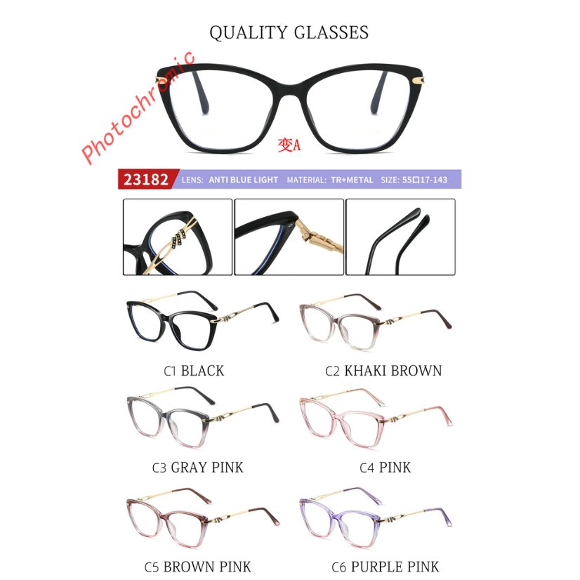 Photochromic optical frame 23182