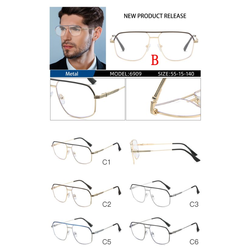 Metal optical for man 6909