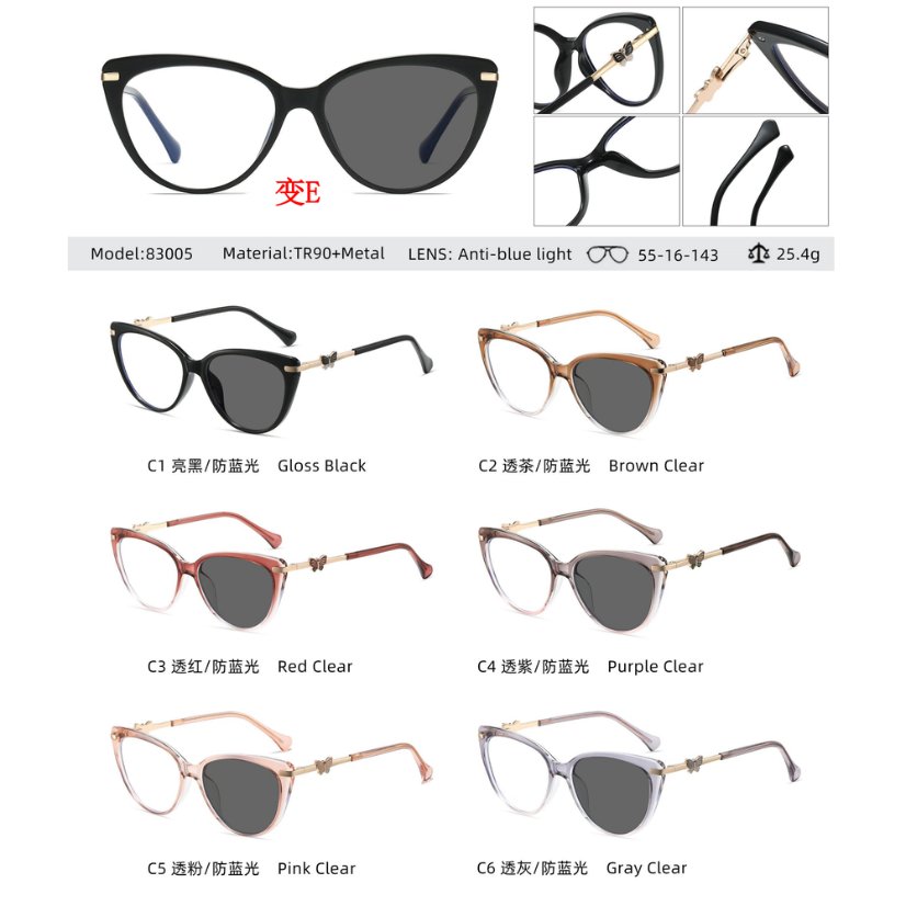 Photochromic optical frame 83005