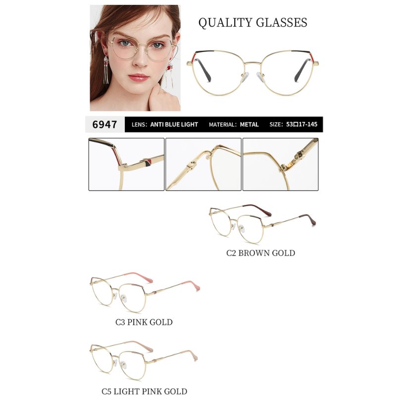 Metal optical for lady 6947