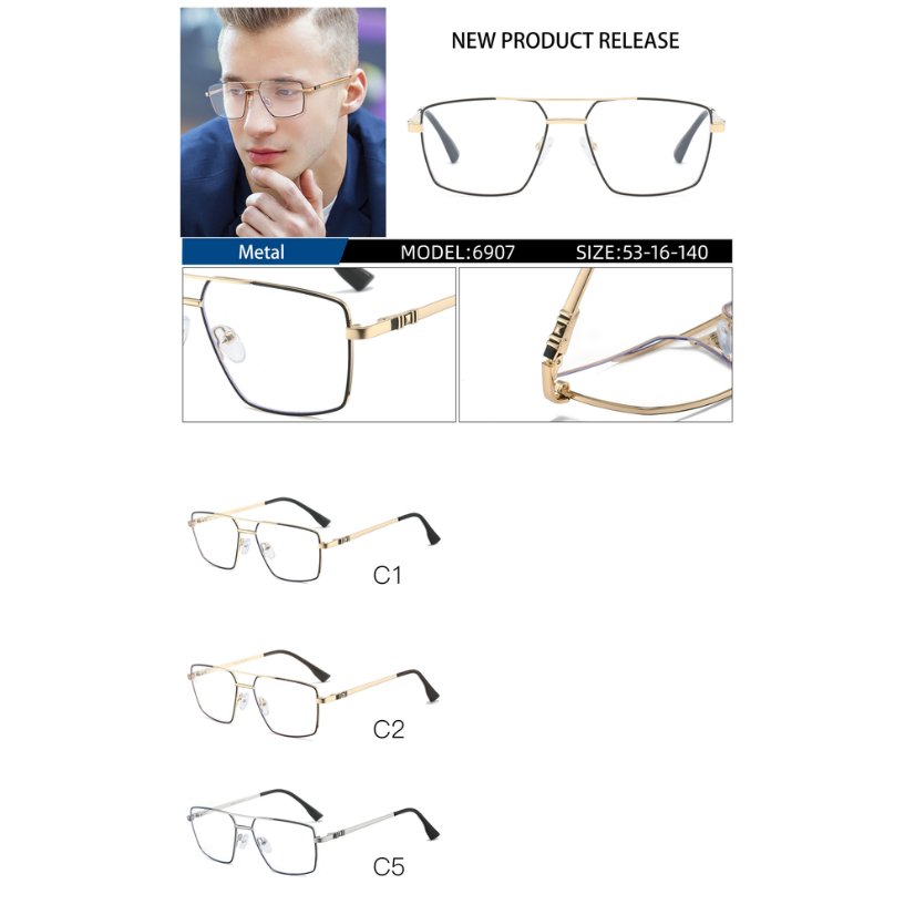 Metal optical for man 6907