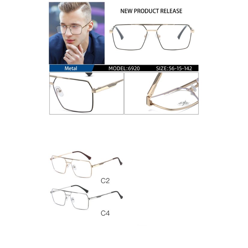 Metal optical for man 6920
