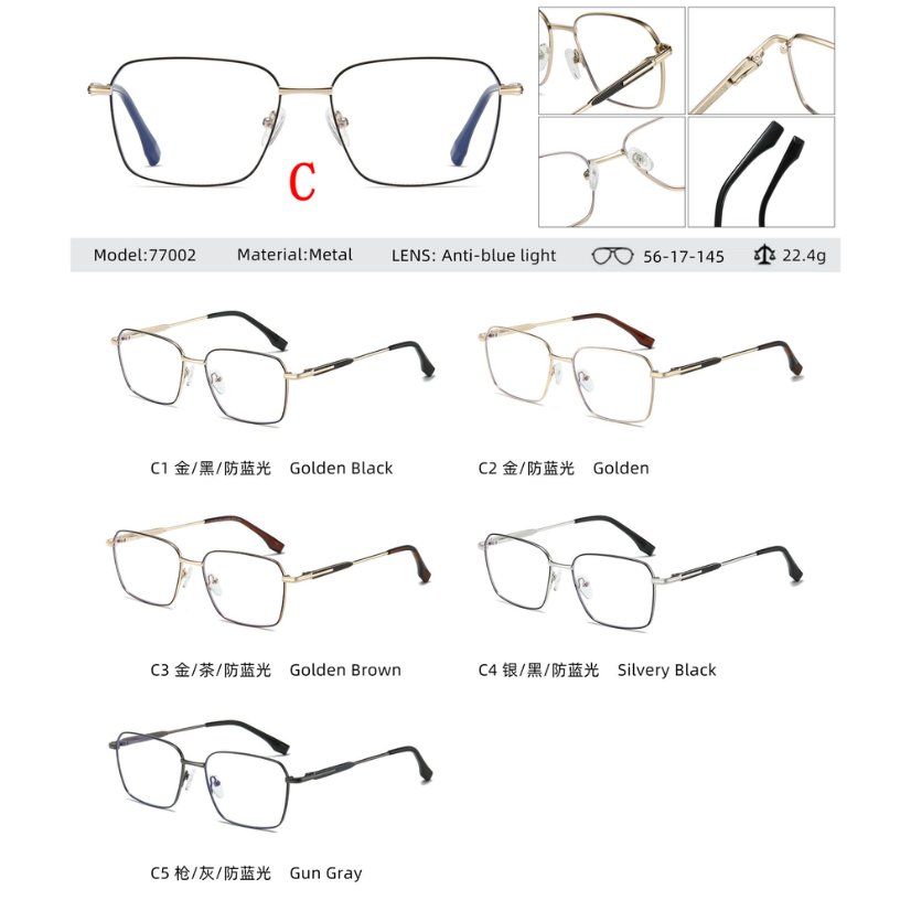 Metal optical for man 77002
